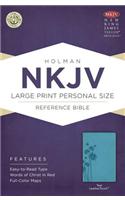 NKJV Large Print Personal Size Reference Bible, Teal