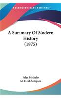 Summary Of Modern History (1875)