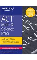 ACT Math & Science Prep: Includes 500+ Practice Questions(Kaplan Test Prep)