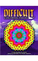 DIFFICULT COLORING PAGES - Vol.7: coloring pages for girls