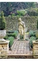 Picturesque Walled Garden and Statue in Cotswold England Journal: 150 Page Lined Notebook/Diary(English)
