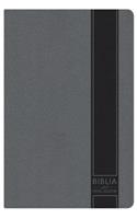 NTV Biblia del Pescador, gris metálico símil piel