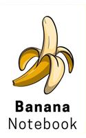 banana art notebook - 6x9 - Funny Gift For Kids, Gift For Banana Lovers- lined - ruled paper 120 - notebook - notes