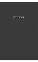 Notebook: Dot Grid Notebook - Medium (6 x 9 inches) - 110 Numbered Pages - Black Softcover(1003 Black Softcovers)