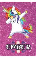 Ember - Dabbing Unicorn Notebook