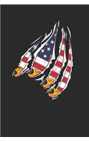 USA Eagle Claw: Eagles Notebook, Blank Lined (6" x 9" - 120 pages) Animal Themed Notebook for Daily Journal, Diary, and Gift