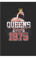 Queens Are Born In 1975: Dotted Bullet Notebook - Birthday Gift or Anniversary Gift Idea