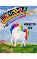 Unicorn Primary Journal Grades K-2: Primary Composition Notebook (120 Pages, Size: 8.5" x 11") Dotted Midline and Story Picture Space for kids' creativity For Boys and Girls - Glossy C