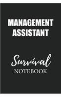 Management Assistant Survival Notebook: Small Undated Weekly Planner for Work and Personal Everyday Use Habit Tracker Password Logbook Music Review Playlist Diary Journal