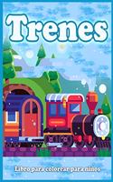 Trenes Libro Para Colorear Para Niños: Lindas Páginas Para Colorear De Trenes, Locomotoras y Ferrocarriles!