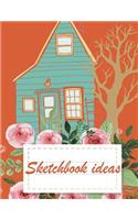 Sketchbook ideas: A Journal With Blank Paper For Drawing, Sketching, Doodling, Journal Writing And Notes 120 Pages Large Size 8.5" x 11"