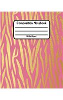 Composition Notebook Wide Ruled: Lined School Journal For Students V23