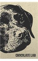 Chocolate Labrador Notebook: Stylish Lined Notebook for Chocolate Lab Lovers(38 Pedigree Prints Dog Breed Notebooks and Journals)
