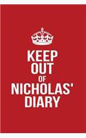 Keep Out of Nicholas' Diary