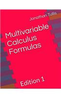 Multivariable Calculus Formulas