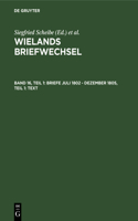 Briefe Juli 1802 - Dezember 1805, Teil 1