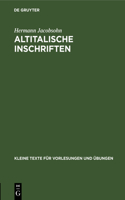 Altitalische Inschriften