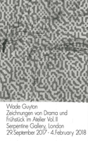 Wade Guyton: Zeichnungen von Drama und Frühstück im  Atelier Vol. II.