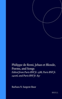 Philippe de Remi, Jehan et Blonde, Poems, and Songs
