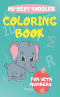 My Best Toddler Coloring Book fun with numbers