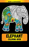 Elephant Coloring Book: Stress Relieving Designs for Adults Relaxation