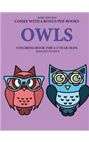 Coloring Book for 4-5 Year Olds (Owls)