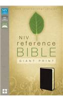 NIV, Reference Bible, Giant Print, Bonded Leather, Burgundy, Red Letter Edition