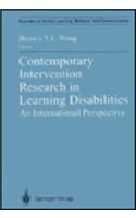 Contemporary Intervention Research in Learning Disabilities