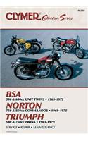 Clymer Vintage British Street Bikes: Bsa, Norton, Triumph Repair Manual