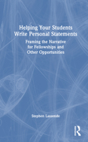 Helping Your Students Write Personal Statements