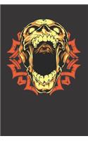 Screaming Skull Notebook Journal
