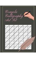 Crayola Calligraphy Art Set: Brush Pen Lettering Practice Book an Interactive Calligraphy & Lettering Workbook with Guides, Kelly Creates Brush Lettering Spencerian Penmanship M