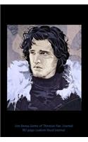 Jon Snow Game of Thrones Fan Journal: 110 page custom lined journal