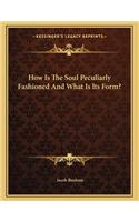 How Is the Soul Peculiarly Fashioned and What Is Its Form?