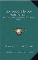 Lexiologie Indo-Europeenne