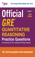 Official GRE Quantitative Reasoning Practice Questions, Third Edition, Volume 1