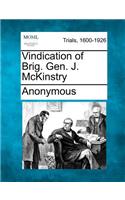 Vindication of Brig. Gen. J. McKinstry