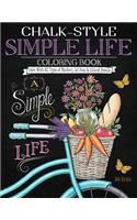 Chalk-Style Simple Life Coloring Book