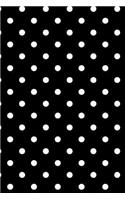 Mind Blowing Black And White Polkadot 200 page lined jouranl: 200 page lined journal