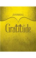 Gratitude Journal: Yellow 8x10 128 Page Lined Journal Notebook Diary (Volume 1)