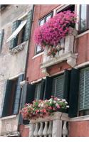 Old Building with Flowers in Venice Italy Journal: 150 page lined notebook/diary