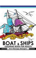 Boat & Ship Coloring Book for Adults