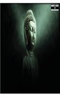 Write Here Notebooks: Buddah Journal / Notebook Lined Paper 150 Pages 6"x9" Composition Book Glowing Buddah