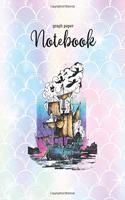Graph Paper Notebook: Disney Peter Pan Tinker Bell Fairy Is Near Drawing Graph Paper Grid Notebook Journal for Student Kid Girl Personal Daily Notebook Math Graphing Pape