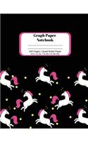 Graph Paper Notebook: Unicorn Graph Paper Composition Notebook - Cute Design for Girls, Students, Journal, Diary, Homework, Assignment, Maths, Science and More - 8.5 x 11