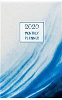 2020 Monthly Planner: Portable. Month on 2 pages followed by six Notes pages. Monthly layout Includes To-do section. 8.5"x 5.5". Fits in purse. (Half Letter size). (Water