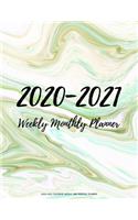 2020-2021 Calendar Weekly And Monthly Planner