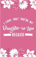 I Love That You're My Daughter-in-Law Because