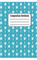 Composition Notebbok: Christmas leaf Gift Wide Ruled Notebook Lined School Journal - 100 Pages - 6 x 9" - Children Kids Girls Teens Women