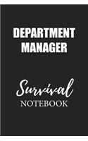 Department Manager Survival Notebook: Small Undated Weekly Planner for Work and Personal Everyday Use Habit Tracker Password Logbook Music Review Playlist Diary Journal